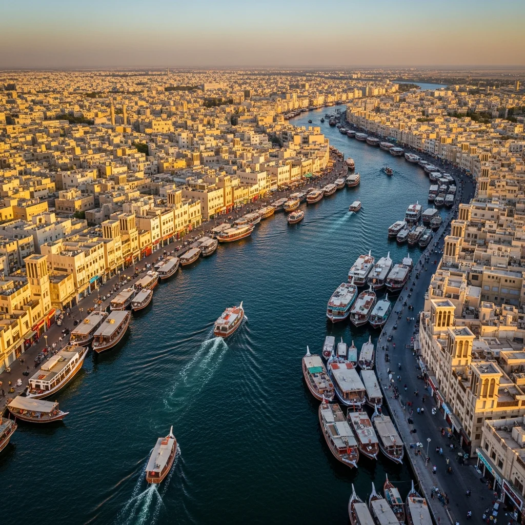 Deira Dubai featuring traditional souks and Dubai Creek